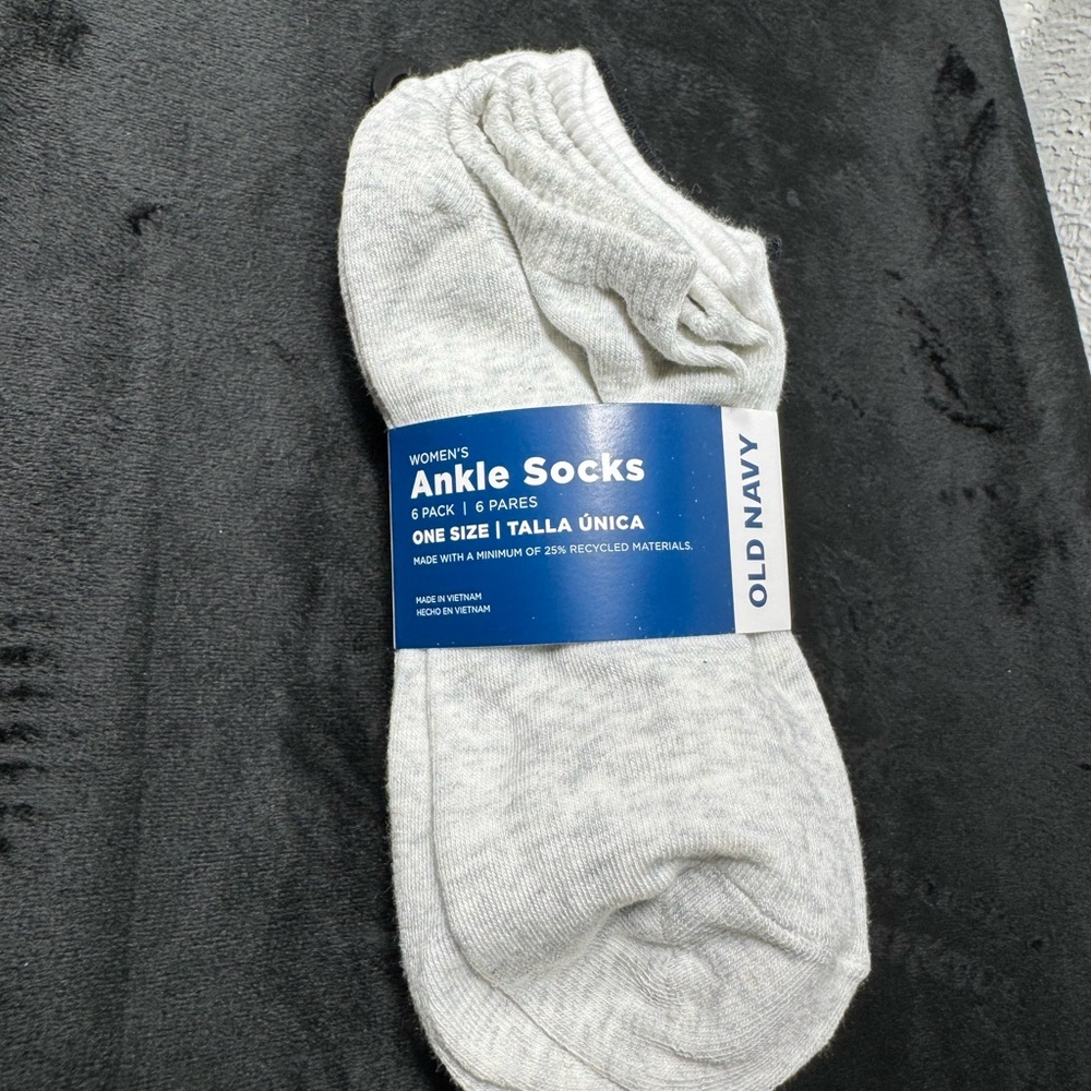 Old Navy Women's Ankle Socks  - 6 Pack
